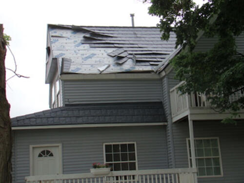 Poor Install - Shingles Blowing Off